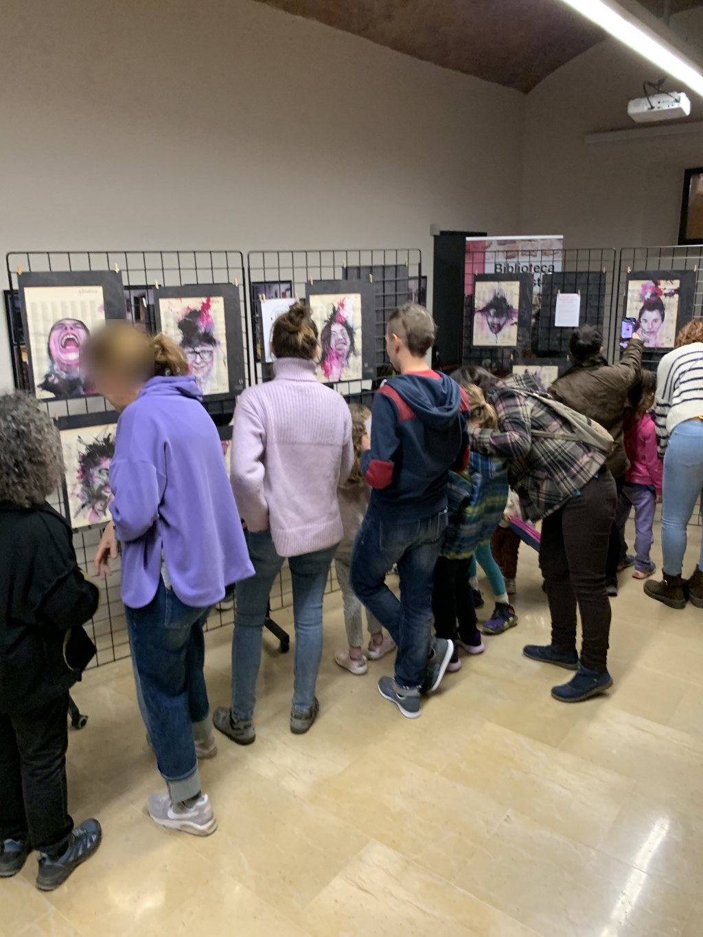 Visitors at the exhibition How Do I Feel Today? But Really