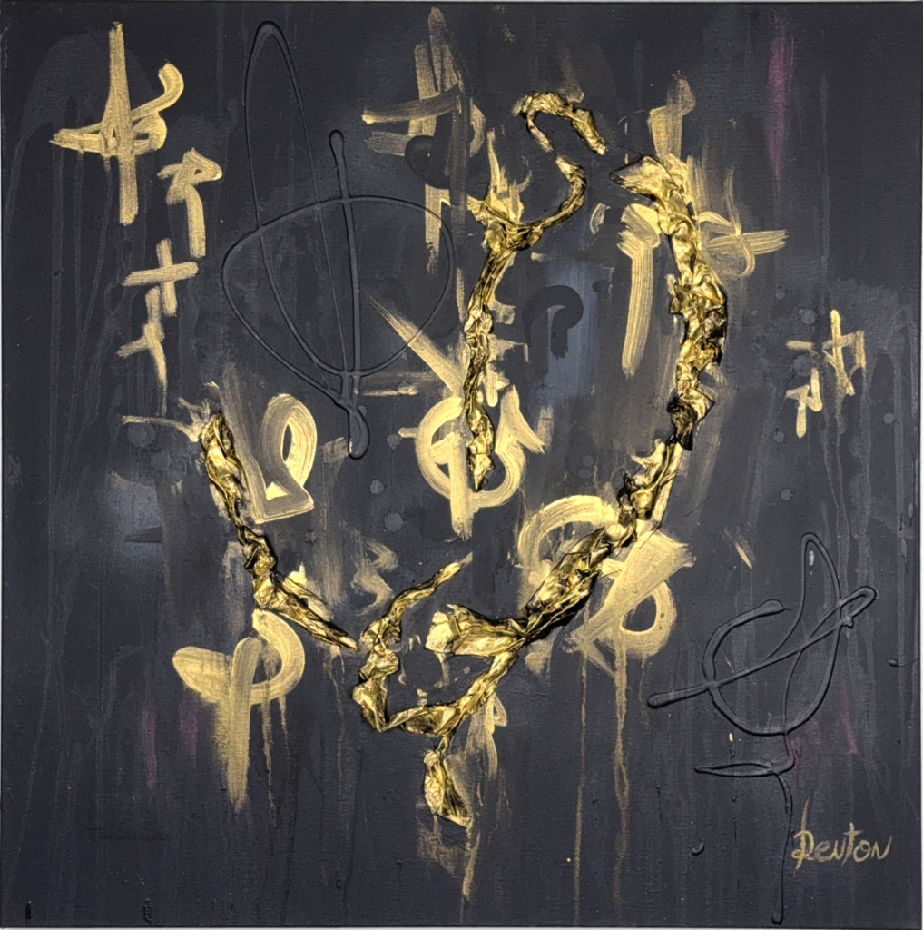The Birth of Sovereignty, from Son of Lilith: gold symbols in relief on a black ground