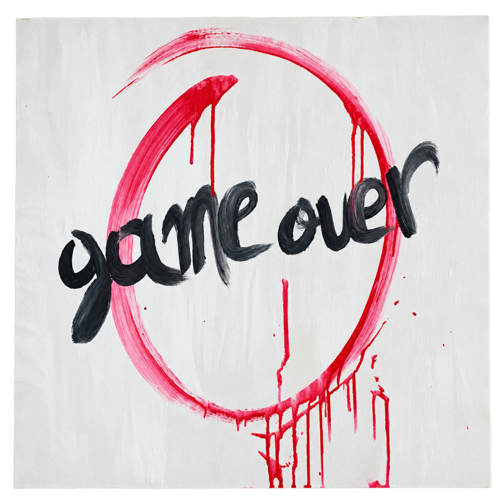 Game Over: a circle and the words Game Over
